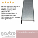 U-Profil aus Stahl verzinkt 1 mm